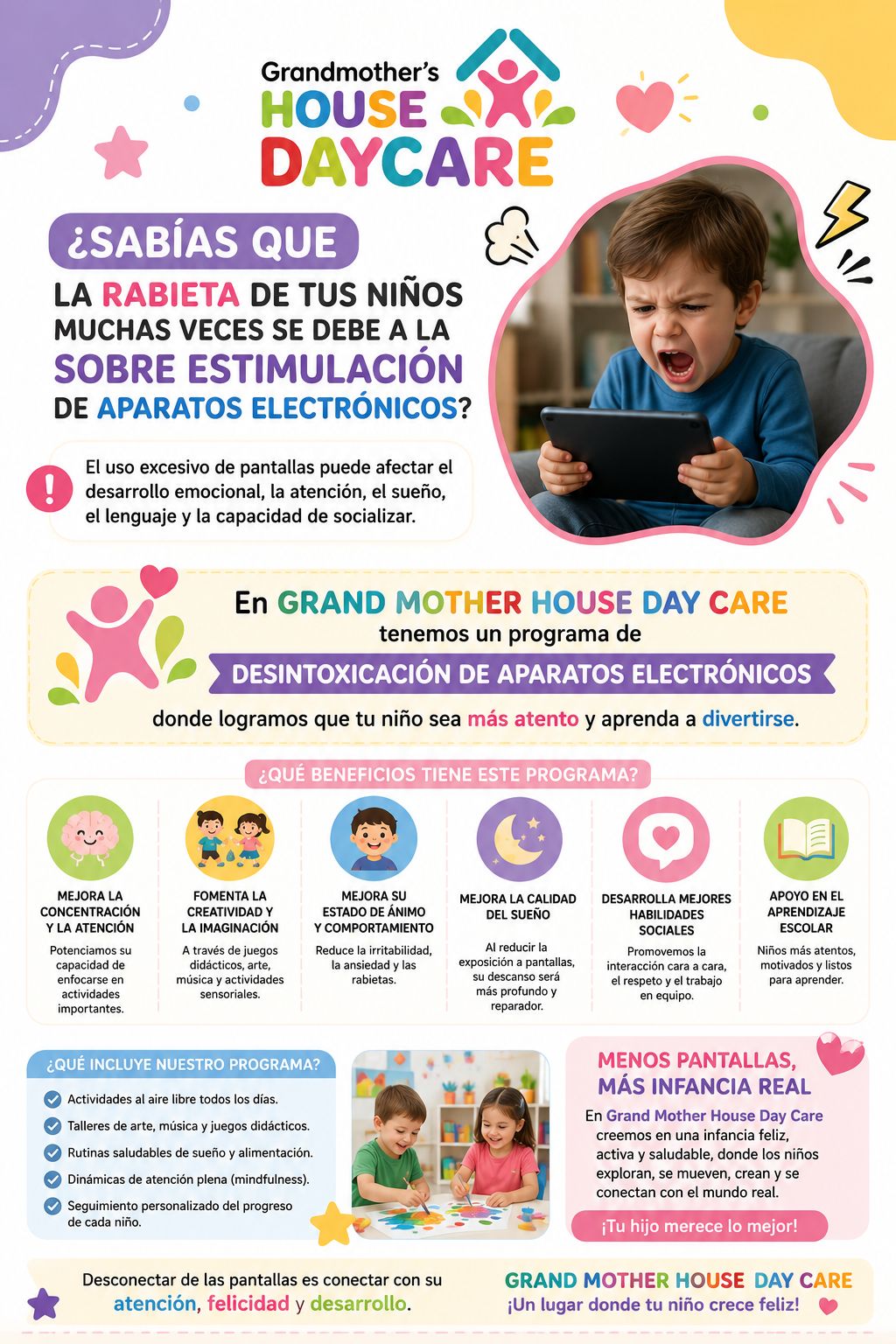 Rabietas y sobreestimulación electrónica: nuestro programa de desintoxicación de pantallas
